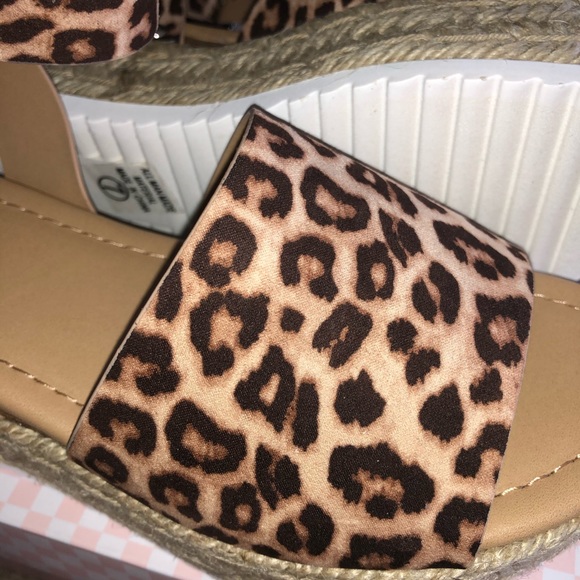 Leopard Print Flat Wedge Espadrille - Picture 10 of 10
